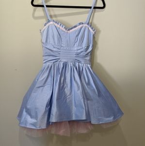 Betsey johnson blue party dress